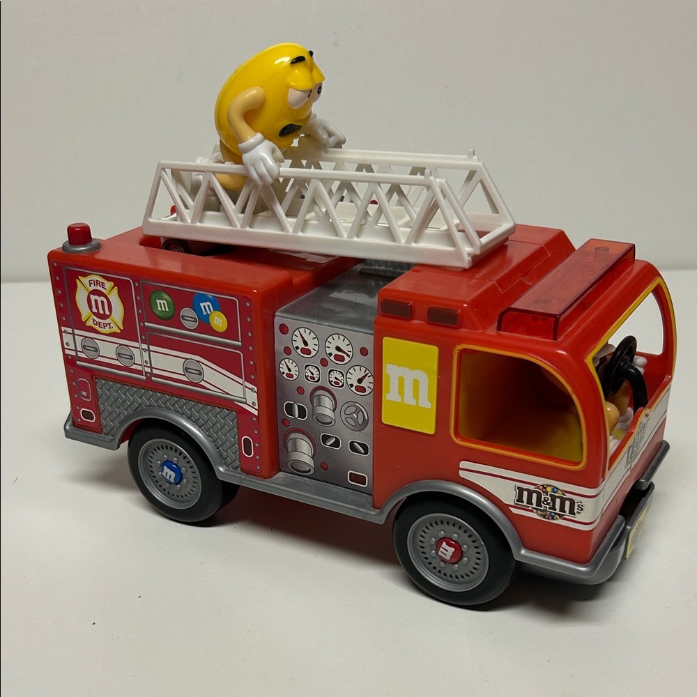 2011 M&M's Red Fire Engine candy dispenser